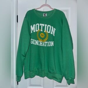 Green Motion Generation Women's Crew Neck Sweater